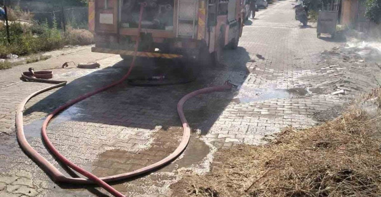 Kırıkhan'da otluk alanda yangın kontrol altına alındı