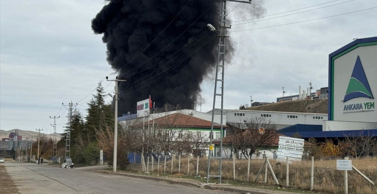 Kırıkkale'de Fabrika Yangını Kontrol Altında
