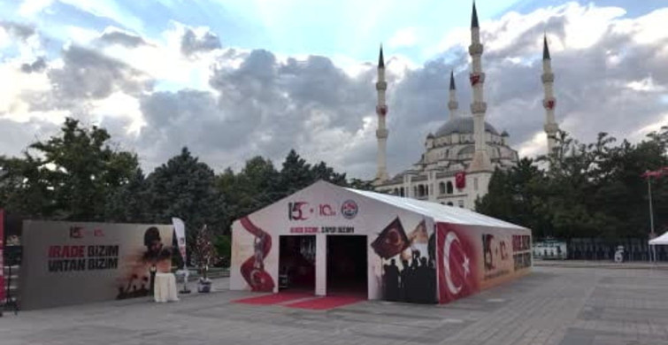 Kırıkkale'de 'İrade bizim, zafer bizim' çadırında 15 Temmuz anmaları