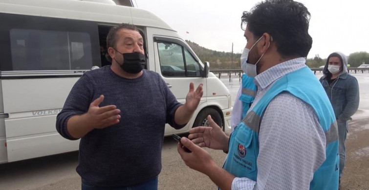 Kırkkale'de Kovid'li Yolcu Taşıyan Sürücünün Bahaneleri Pes Dedirtti