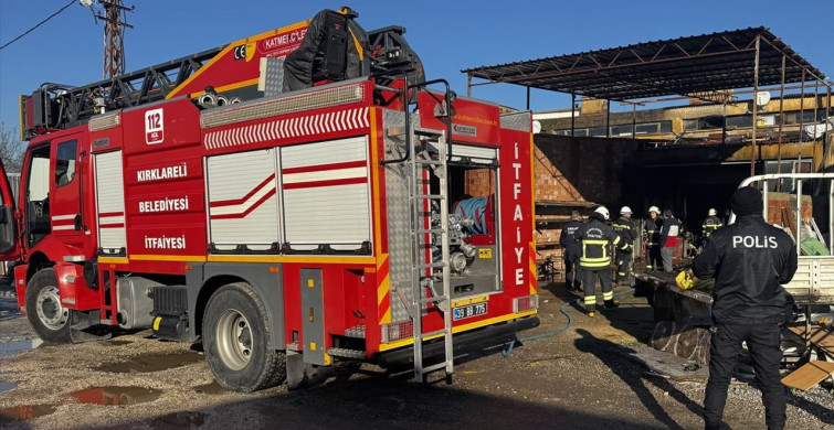 Kırklareli'nde Yangın: Bir İşçi Yaralandı