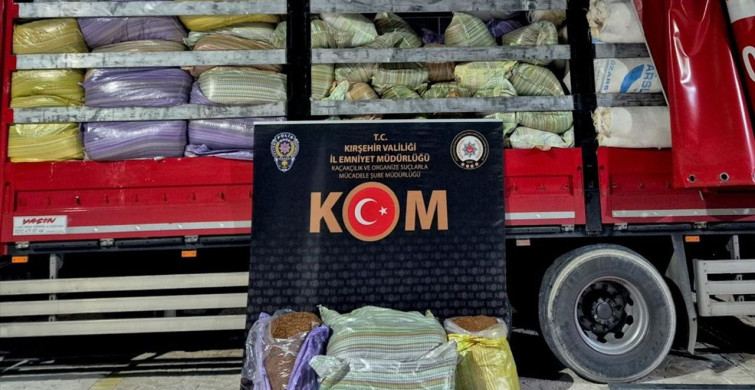 Kırşehir'de 5 Ton Kaçak Tütün Ele Geçirildi