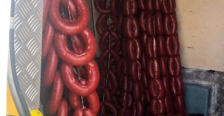 Kırşehir'de 96 Kilo Kaçak Sucuk Ele Geçirildi