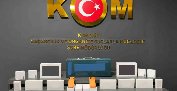 Kırşehir’de çok sayıda kaçak elektronik ürün ele geçirildi
