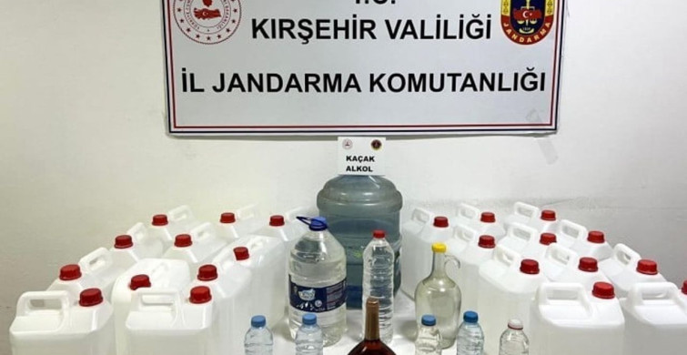 Kırşehir'de kaçak alkol operasyonu: 120 litre ele geçirildi