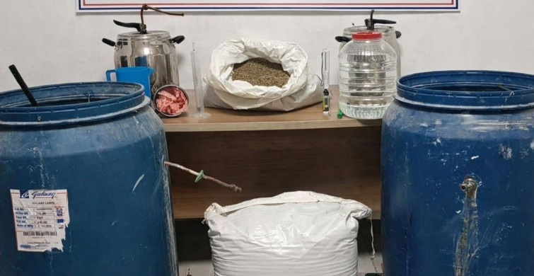 Kırşehir'de Kaçak Alkol Üretimine Operasyon