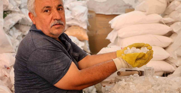 Kırşehir’de turşuluk sezonu kaya tuzu satışlarını hareketlendirdi