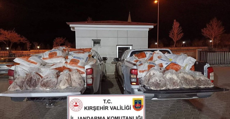 Kırşehir'de Uygunsuz Şartlarda Taşınan Kaz Eti Ele Geçirildi