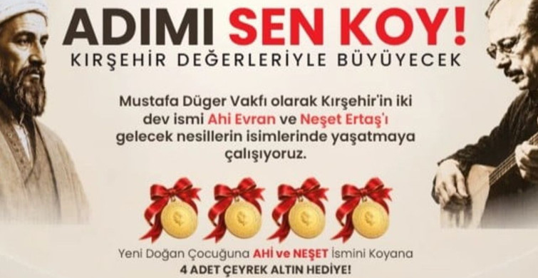 Kırşehir'de Yenidoğanlara Özel Proje: 'Adımı Sen Koy'