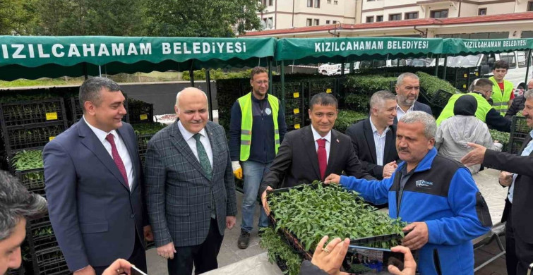 Kızılcahamam'da Üreticilere 1,7 Milyon Sebze Fidesi Desteği