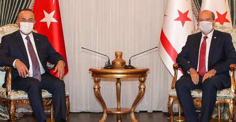 KKTC Cumhurbaşkanı Ersin Tatar ve Dışişleri Bakanı Mevlüt Çavuşoğlu Bir Araya Geldi