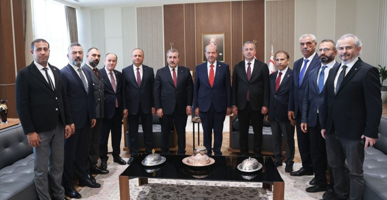 KKTC Cumhurbaşkanı Tatar, BBP Genel Başkanı Destici'yi Ağırladı