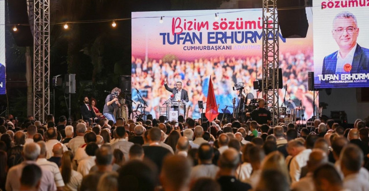 KKTC'de CTP'nin Cumhurbaşkanı Adayı Tufan Erhürman Seçim Çalışmalarına Başladı