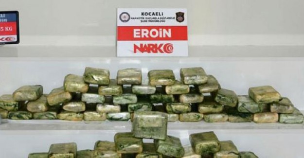Kocaeli Durdurulan Kamyonun Stepnesinde 45 Kilo Eroin