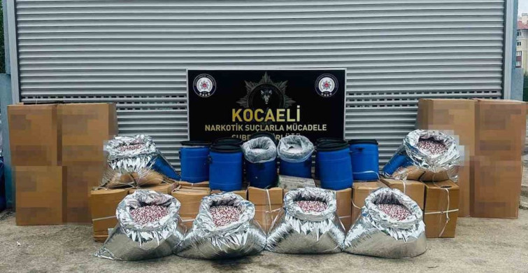 Kocaeli'de 40 Milyon Haplık Uyuşturucu Üretimi Engellendi