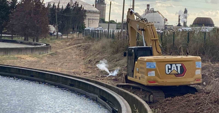 Kocaeli'de doğalgaz hattına zarar veren kepçe operatörü facianın eşiğinden döndü