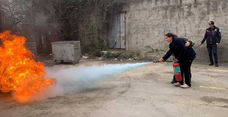 Kocaeli'de Sağlık Çalışanlarına Yangın Güvenliği Eğitimi