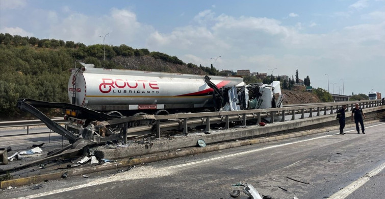 Kocaeli'de Tanker Kazası Ulaşımı Aksattı