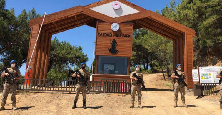 Komandolar Kazdağları'nı Yangınlara Karşı Koruyor