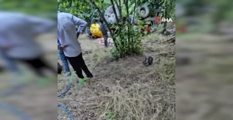Kontrolden çıkan traktöre bağlı ilaçlama motoru altında kalan kadın hayatını kaybetti