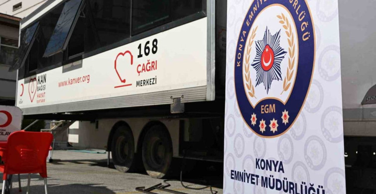 Konya Emniyeti'nden Kan Bağışı Etkinliği