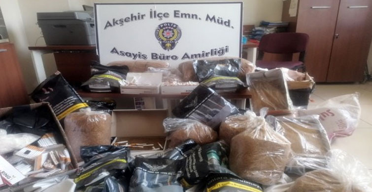 Konya'da 39 Kilo Kaçak Tütün Yakalandı