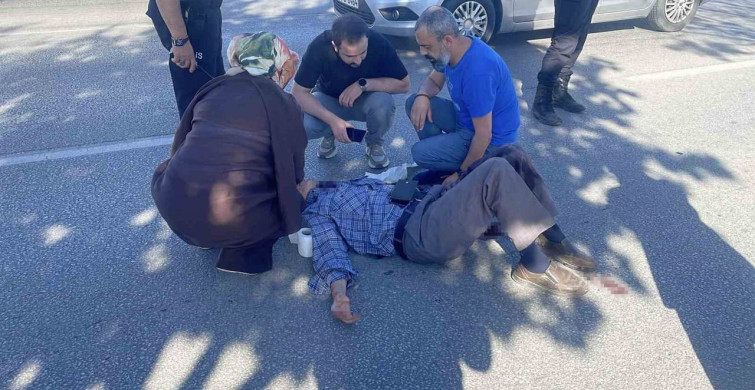 Konya’da bisikletli yaşlı adam ağır yaralandı