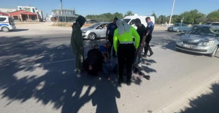 Konya’da bisikletli yaşlı adama otomobil çarptı