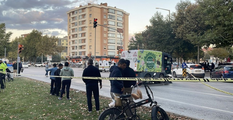 Konya'da Bisikletliye Sulama Tankeri Çarptı