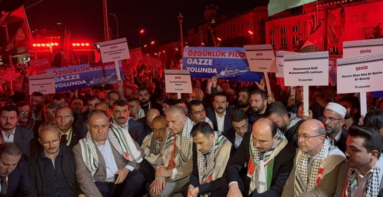 Konya'da İsrail'in Gazze Saldırılarına Protesto