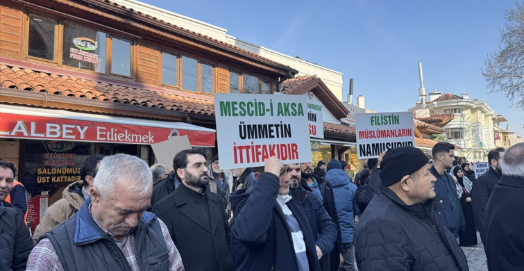 Konya'da Kudüs ve Gazze'ye Destek Gösterisi