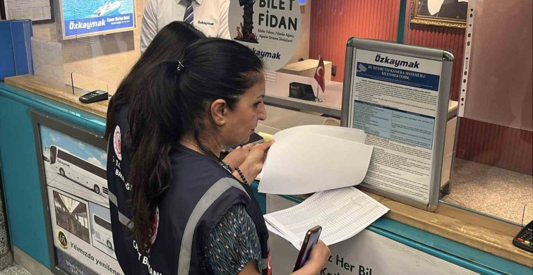 Konya'da Kurban Bayramı Öncesi Otogar Denetimleri