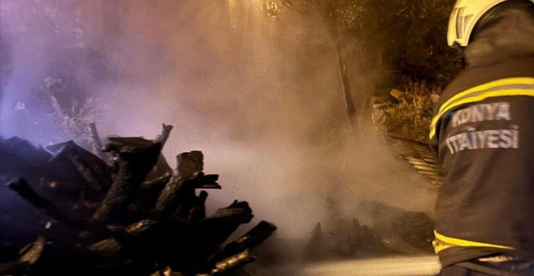 Konya'da Müstakil Evde Yangın