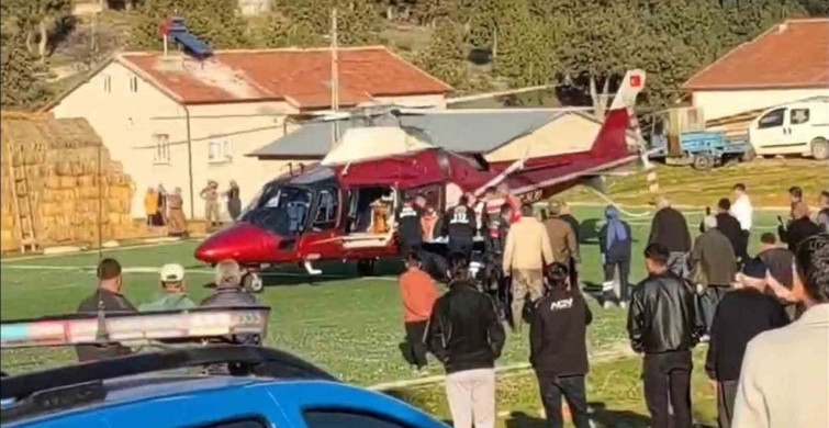 Konya'da Tarım Aracı Kazası: Hava Ambulansı ile Hastaneye Sevk