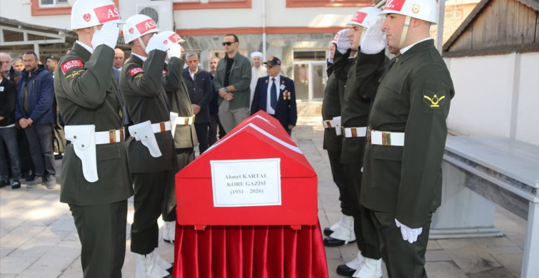 Kore Gazisi Ahmet Kartal Son Yolculuğuna Uğurlandı