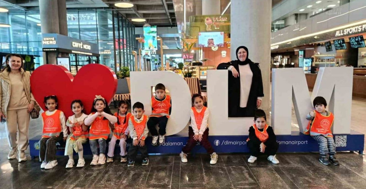 Köyceğiz Anaokulu Öğrencileri Dalaman Havalimanı'nı Ziyaret Etti