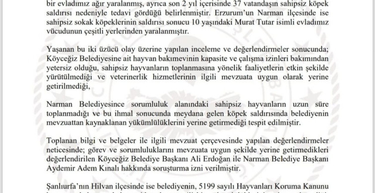 Köyceğiz belediye başkanı ali erdoğan hakkında soruşturma izni