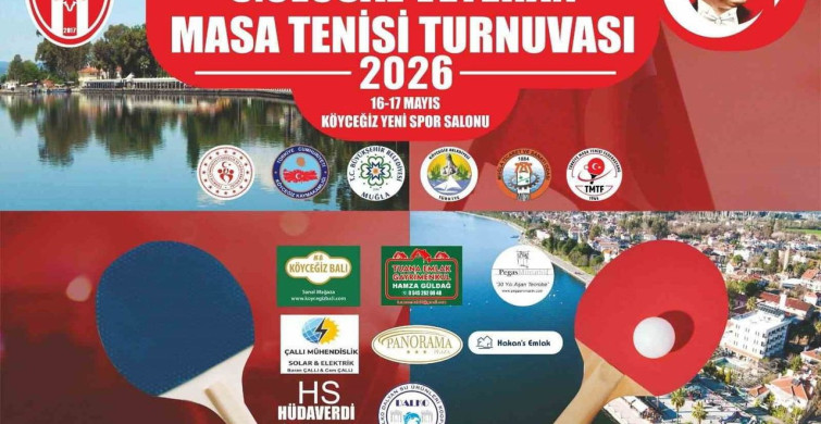 Köyceğiz'de 5. Ulusal Veteran Masa Tenisi Turnuvası Heyecanı