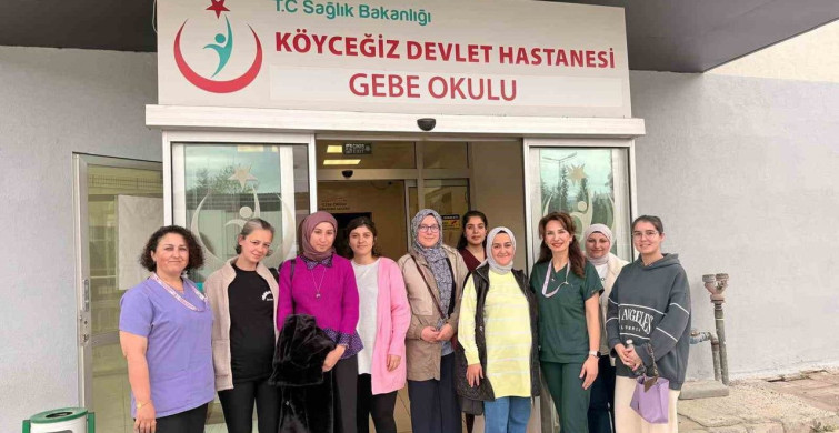 Köyceğiz'de Gebe Okulu Eğitimleri Devam Ediyor
