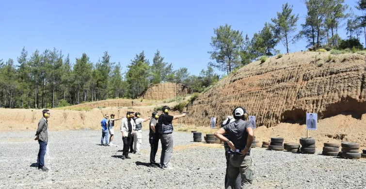 Köyceğiz'de güvenlik bölümü öğrencilerinden atışlarda tam isabet
