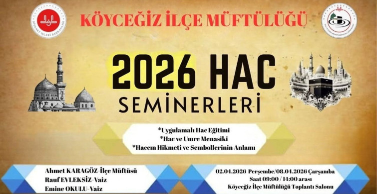 Köyceğiz'de Hacı Adaylarına Eğitim Semineri Düzenlenecek