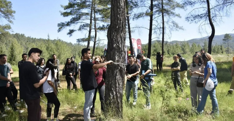 Köyceğiz'de yüksekokul öğrencileri uygulamalı eğitim gerçekleştirdi
