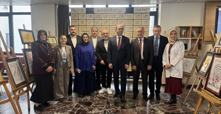 KTÜ Farabi Hastanesi'nde Kaligrafi Sergisi Açıldı