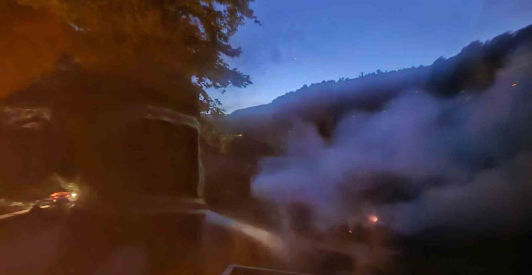 Kumluca'da yangın paniği