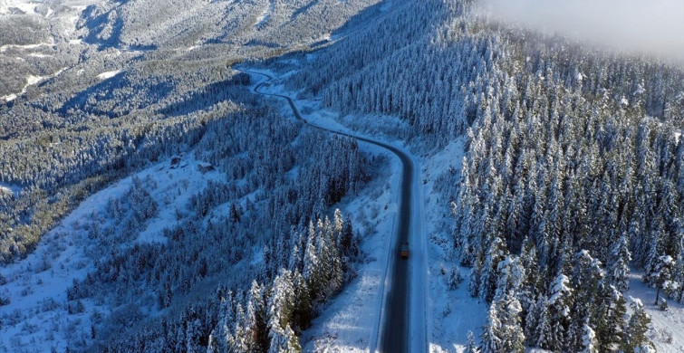 Küre Dağları'nda Büyüleyici Kış Manzarası