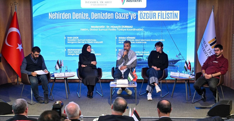Küresel Sumud Filosu Activistleri İstanbul Ticaret Üniversitesi'nde Panel Düzenledi Küresel Sumud Filosu Activistleri İstanbul Ticaret Üniversitesi'nde Panel Düzenledi
