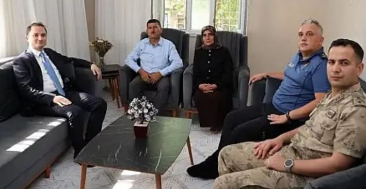 Kurtalan kaymakamı başara şehit aileleriyle görüştü