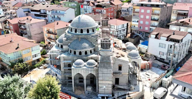 Kuruçeşme Merkez Cami inşaatında ilerleme kaydedildi