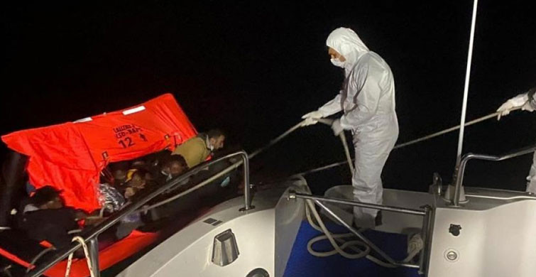 Kuşadası’nda 28 Düzensiz Göçmen Kurtarıldı