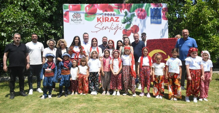 Kuşadası'nda Kiraz Şenliği Coşkuyla Başladı